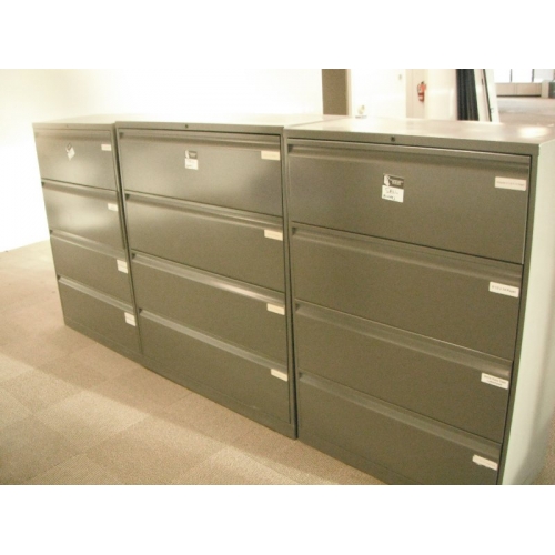 4 Drawer Lateral File Knoll, Grey 30" wide Allsold.ca Buy & Sell Used Office